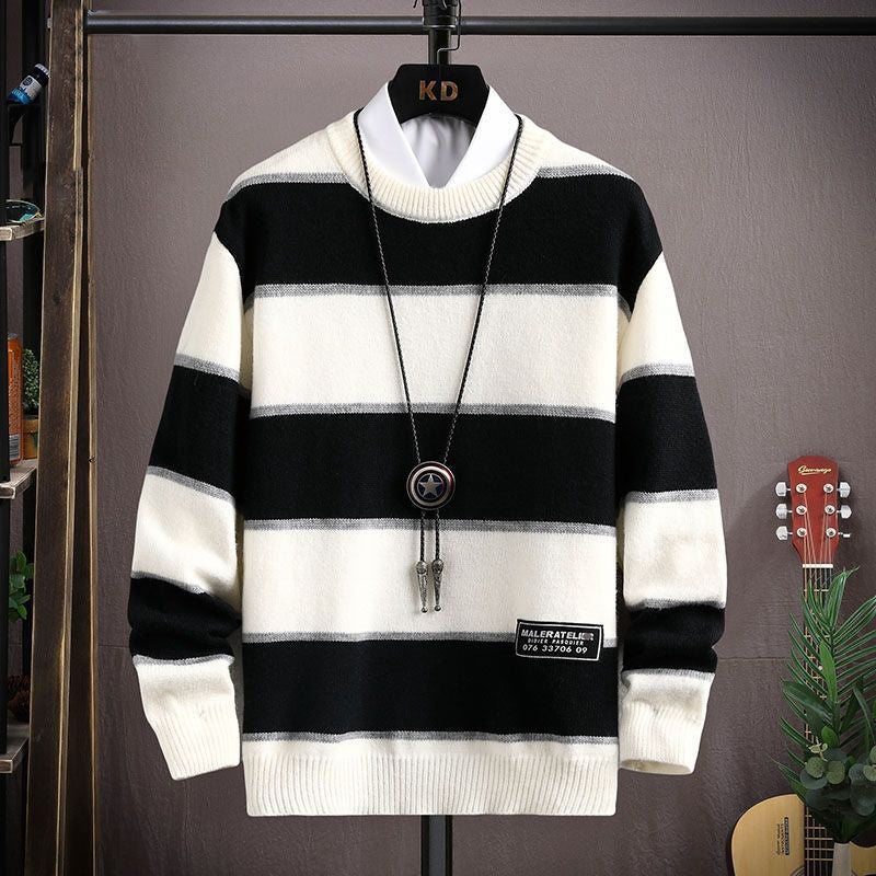 Pull en tricot épais doux pour homme