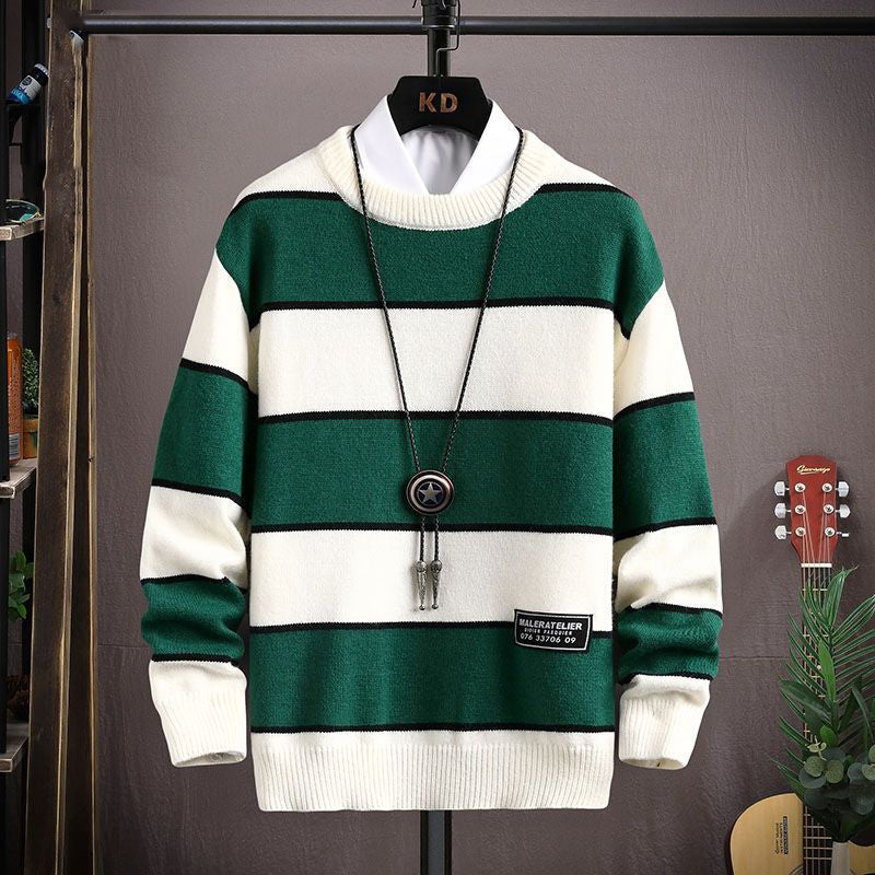 Pull en tricot épais doux pour homme