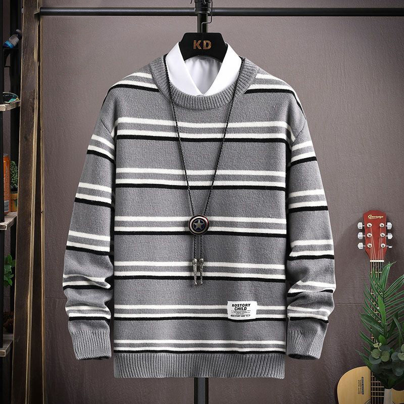 Pull en tricot épais doux pour homme