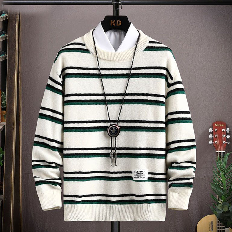 Pull en tricot épais doux pour homme