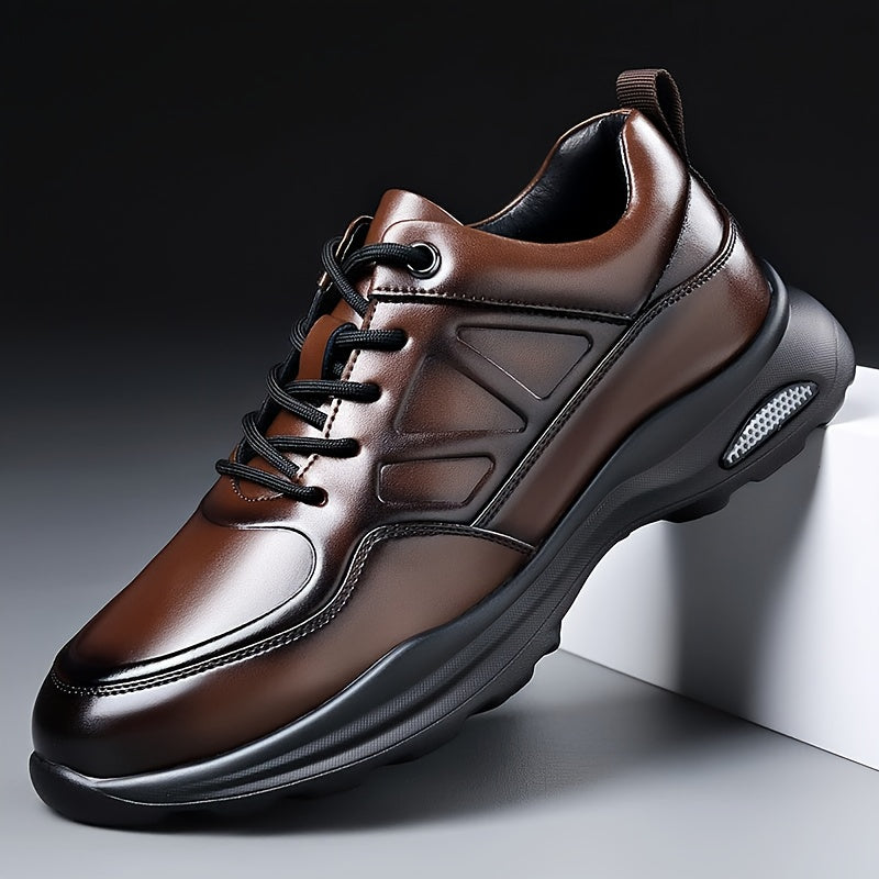 Chaussures Décontractées en Cuir pour Hommes - Respirantes et Confortables