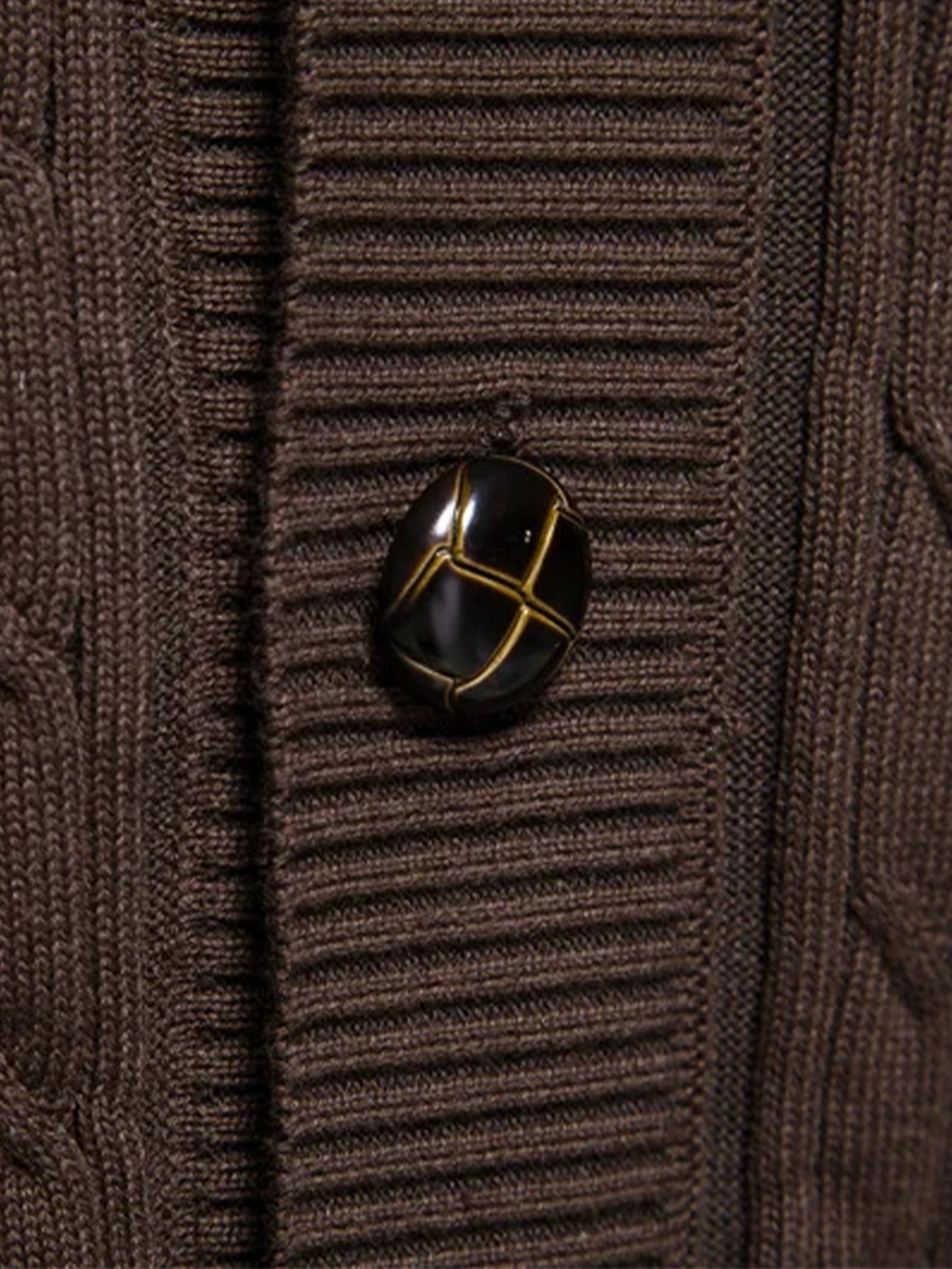 Gilet en jacquard géométrique à col châle