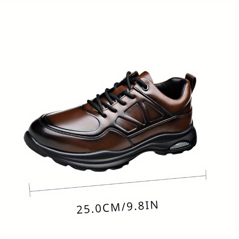 Chaussures Décontractées en Cuir pour Hommes - Respirantes et Confortables