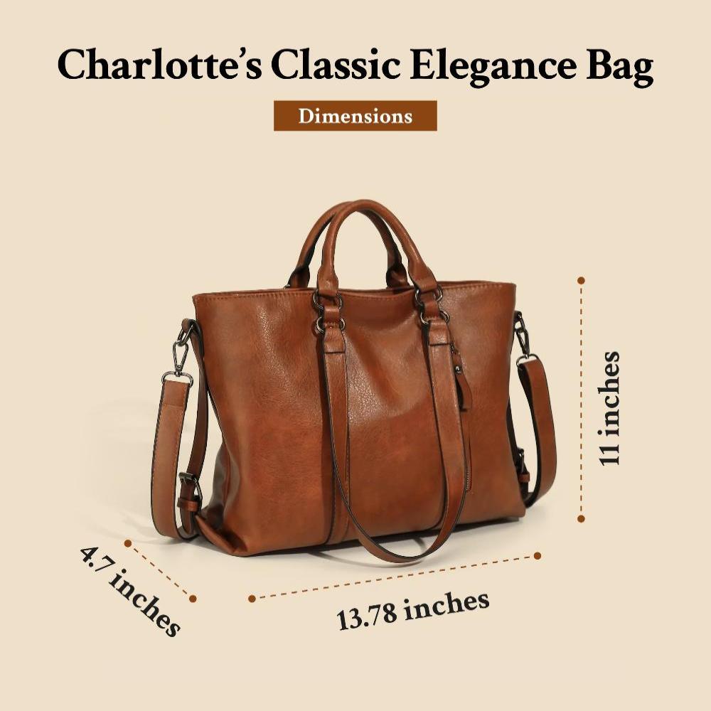 L'Élégance Classique de Charlotte | Sac Cabas Vintage