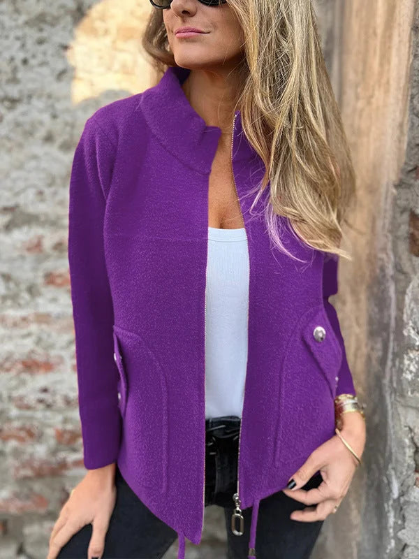 LALA | Veste élégante avec col montant et poches