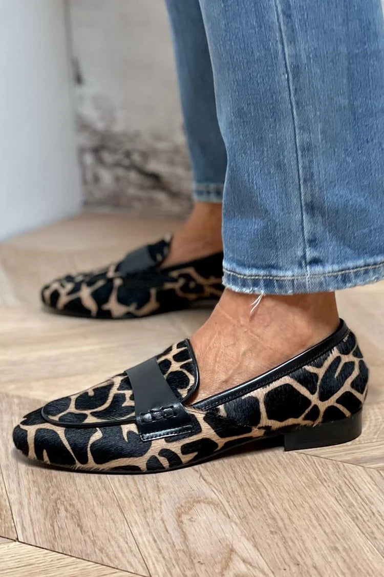 MOCASSINS ANIMALIERS AVEC FINITION ÉLÉGANTE