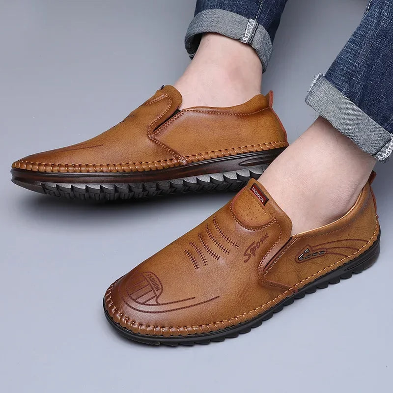 Mocassins en Cuir Stylés Solaro pour Hommes