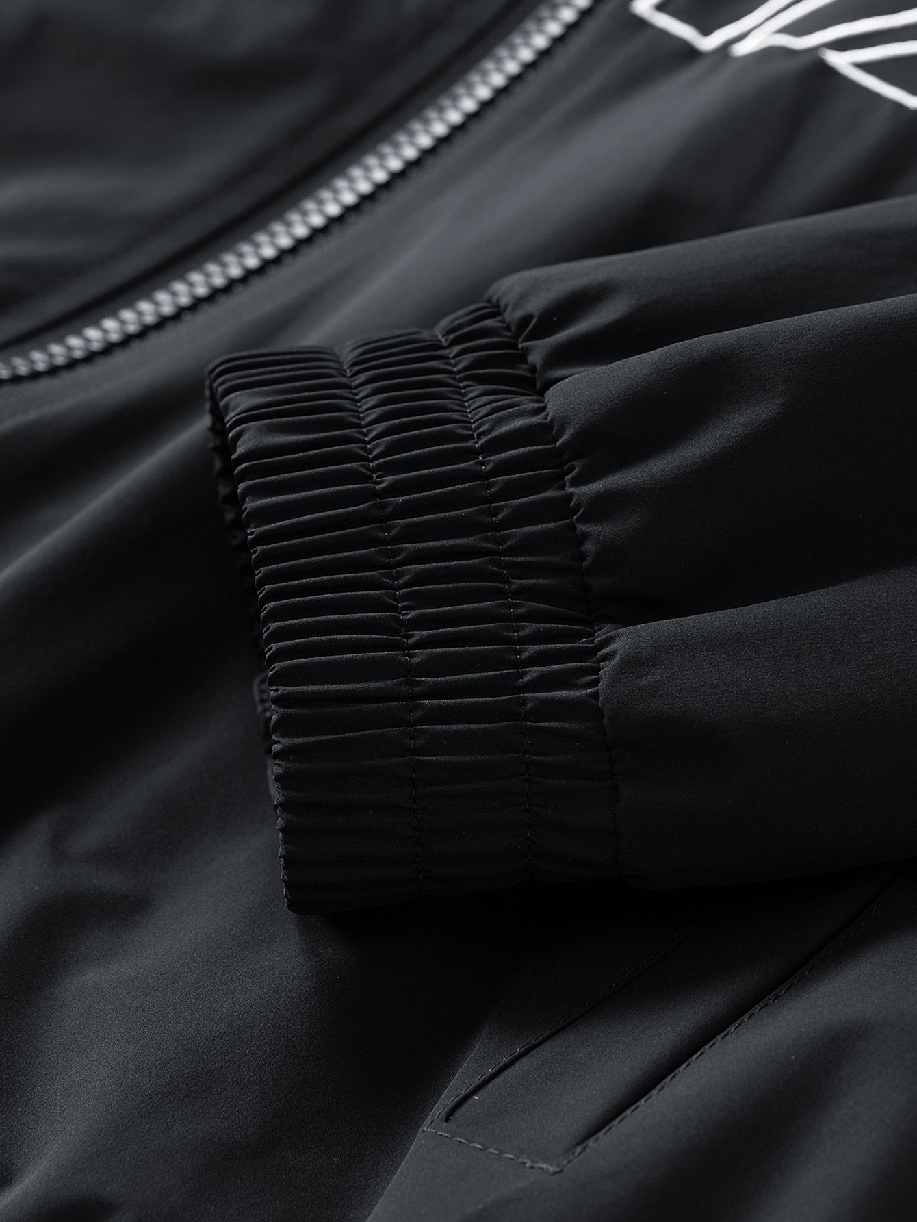 Veste de Course Brodée Coupe Décontractée