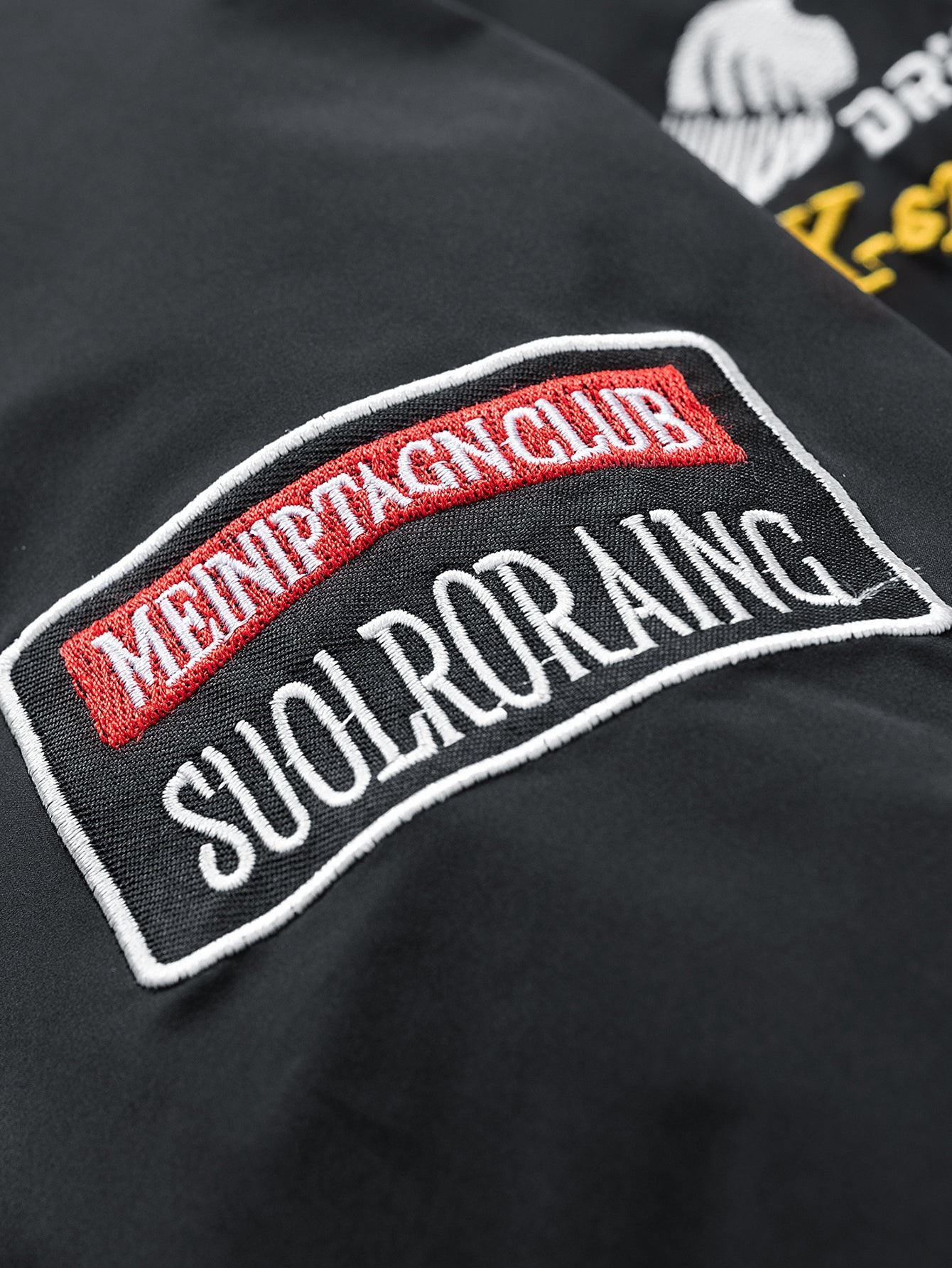 Veste de Course Brodée Coupe Décontractée
