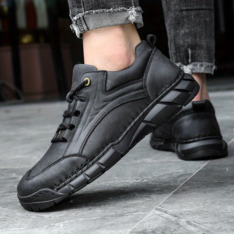 Baskets en Cuir Fait Main - Durable Toutes Saisons avec Lacets