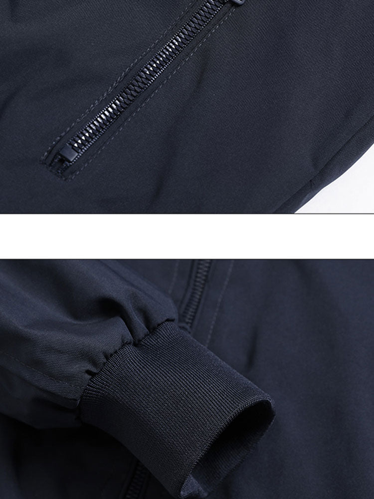 Veste avec col montant et fermeture éclair