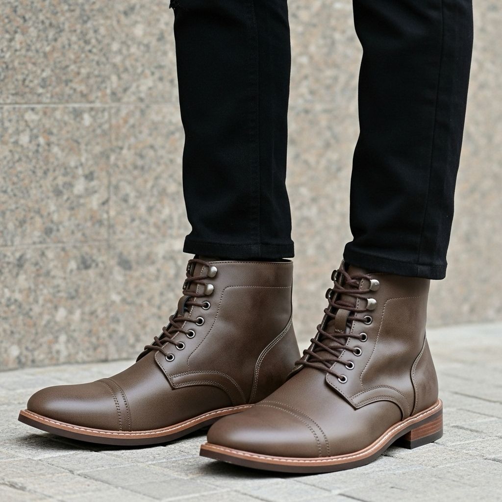 Jack | Vintage Industriel - Bottines à Lacets