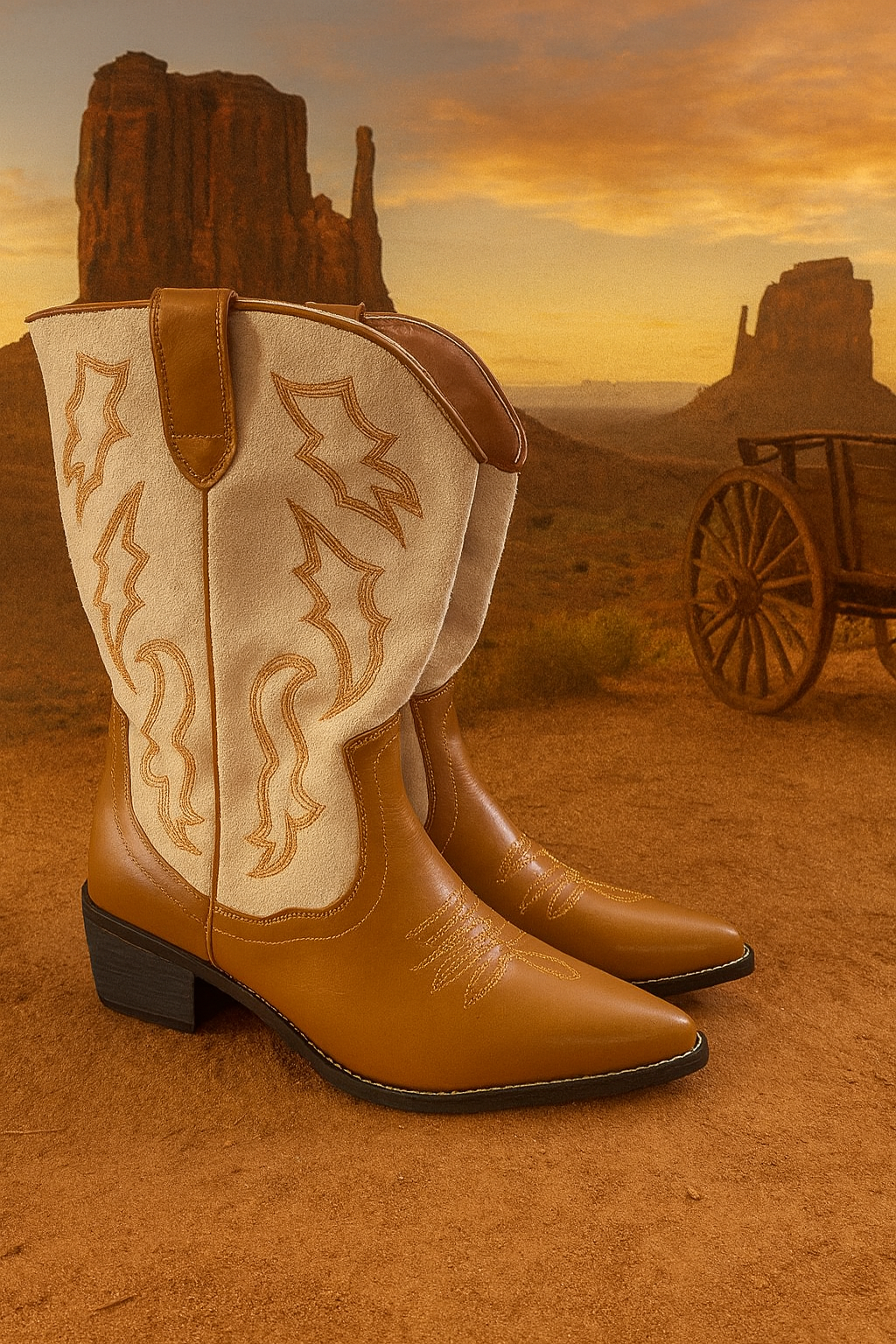 Bottes de cowboy - Marron