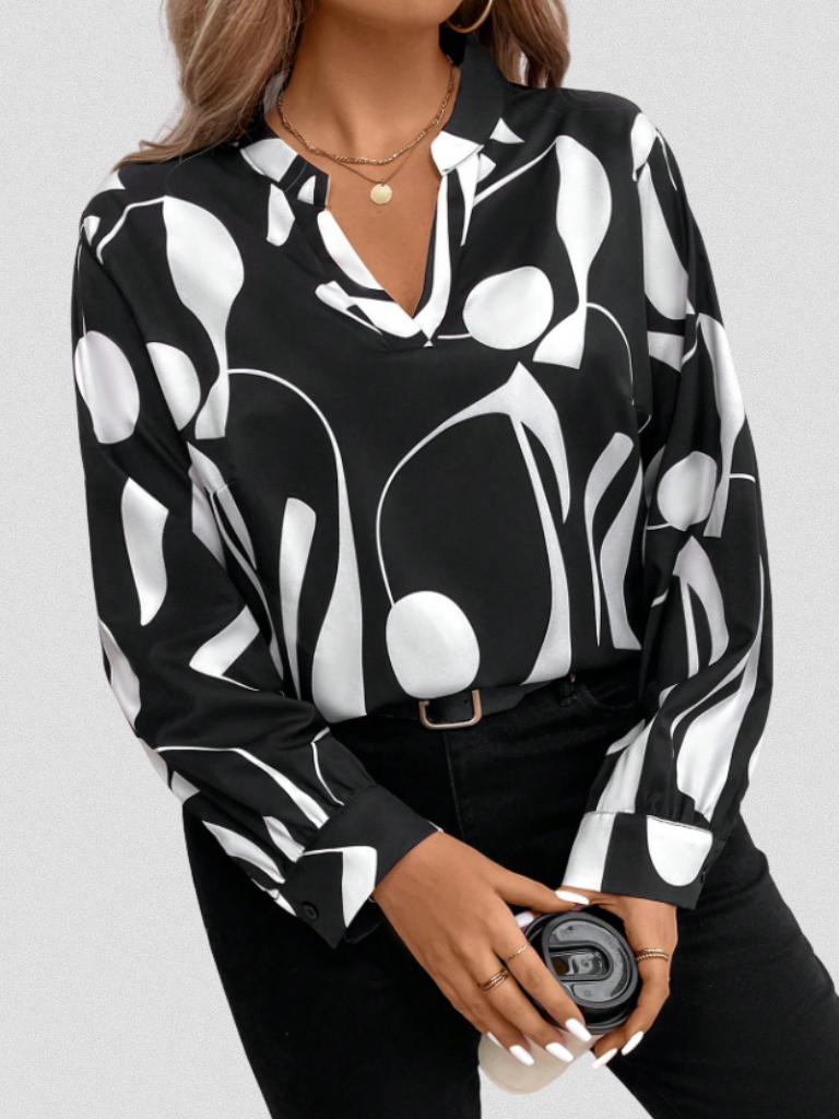 BLOUSE EN SATIN LOOK LYRA