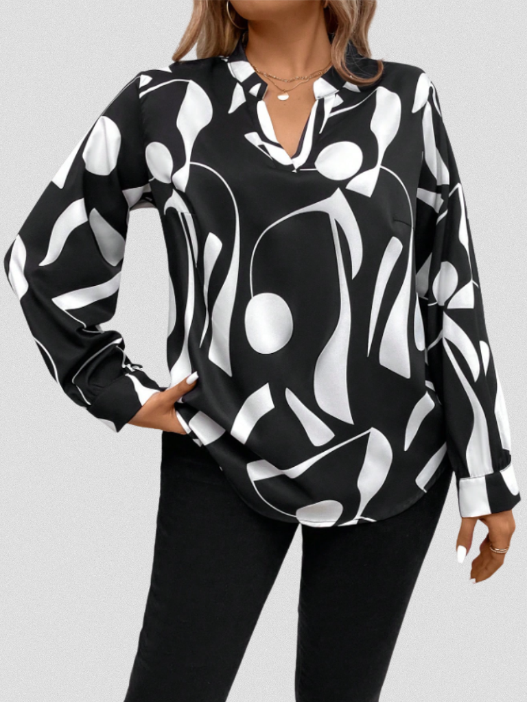 BLOUSE EN SATIN LOOK LYRA