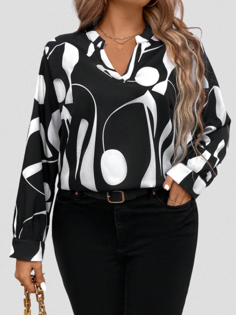 BLOUSE EN SATIN LOOK LYRA