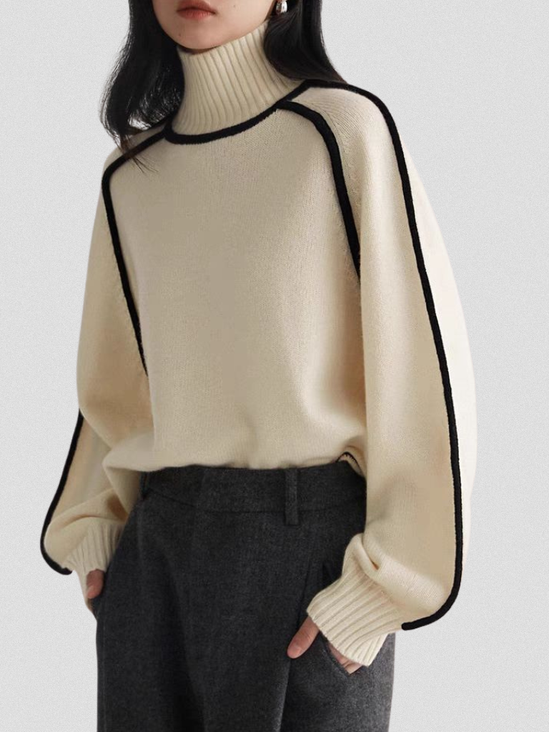 PULL ELOISE À CONTRASTE