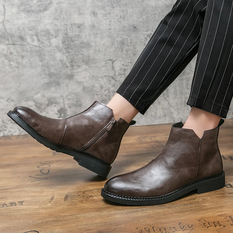 Bottes en Cuir Véritable Rufus