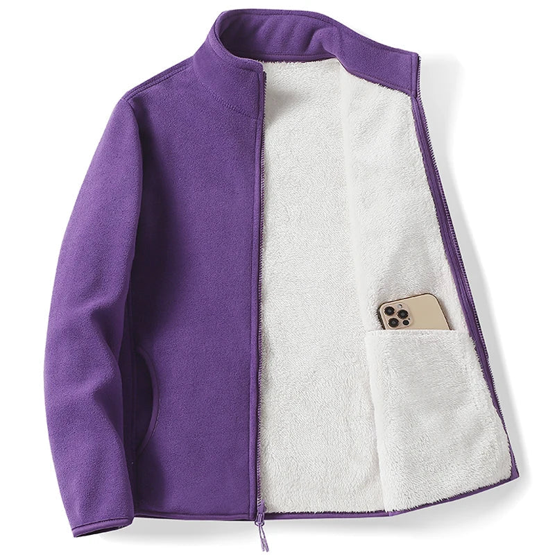 Élise – Veste en Fleece ColorBlock