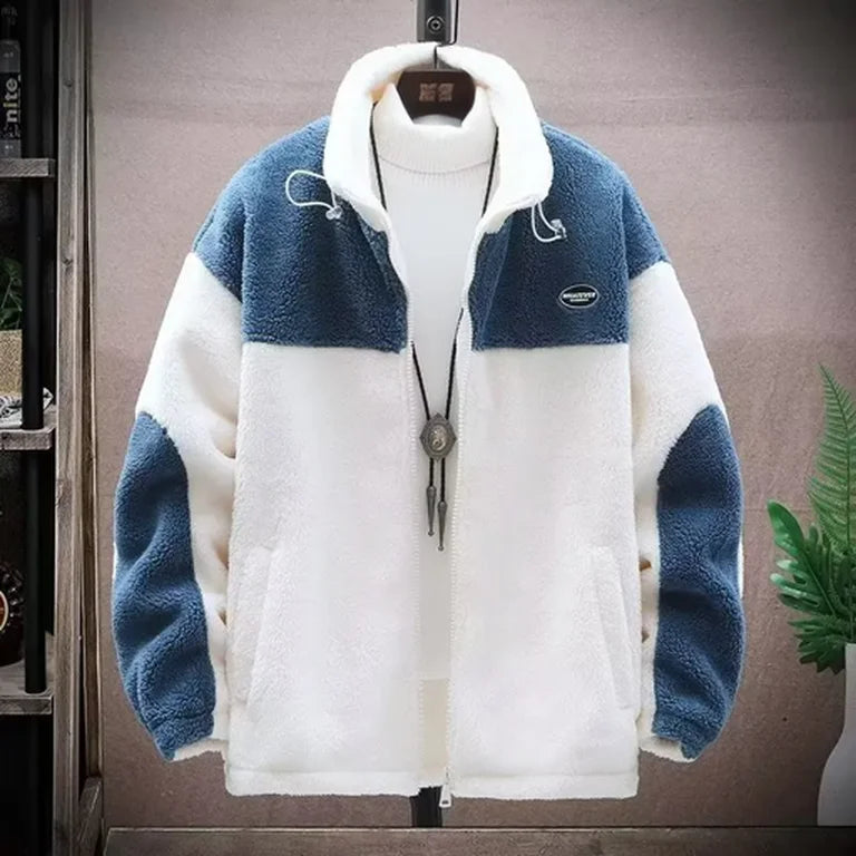 Camille – Veste zippée en polaire bicolore