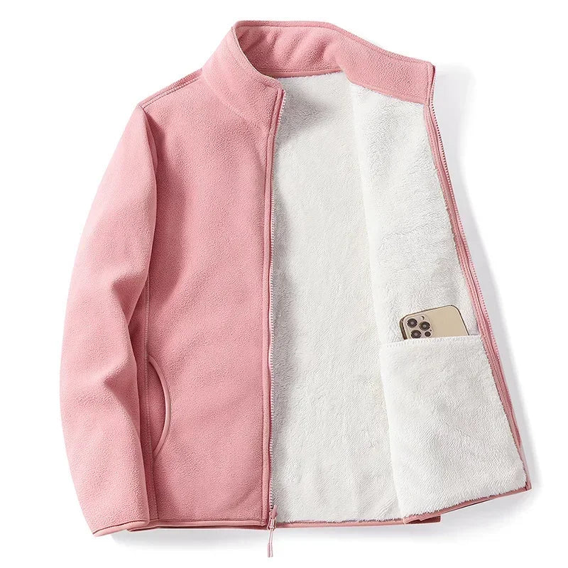 Élise – Veste en Fleece ColorBlock