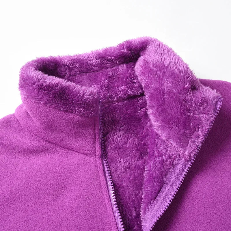 Clémence – Veste en Fleece Douillet d'Hiver