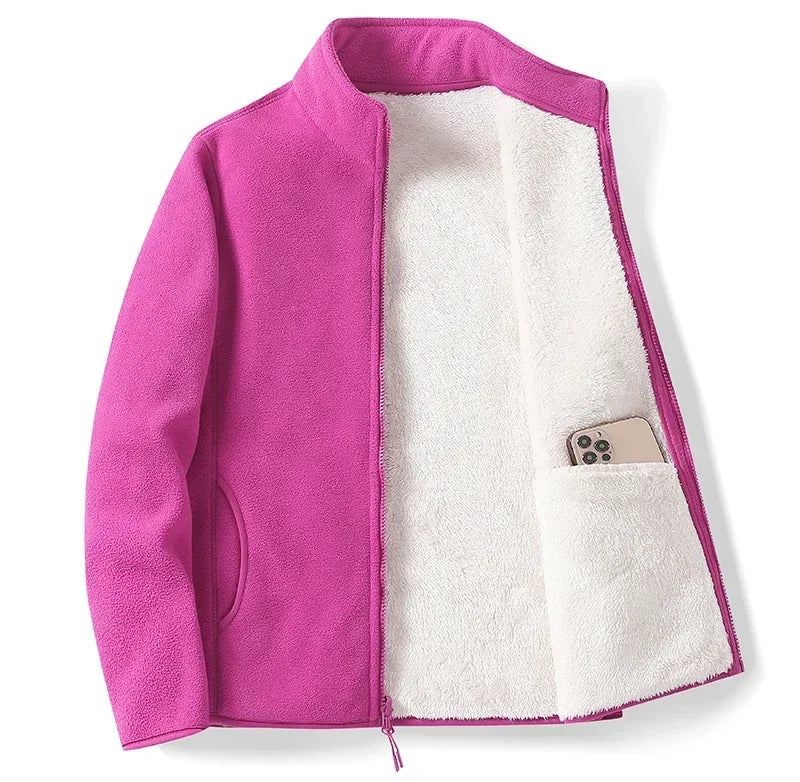 Élise – Veste en Fleece ColorBlock
