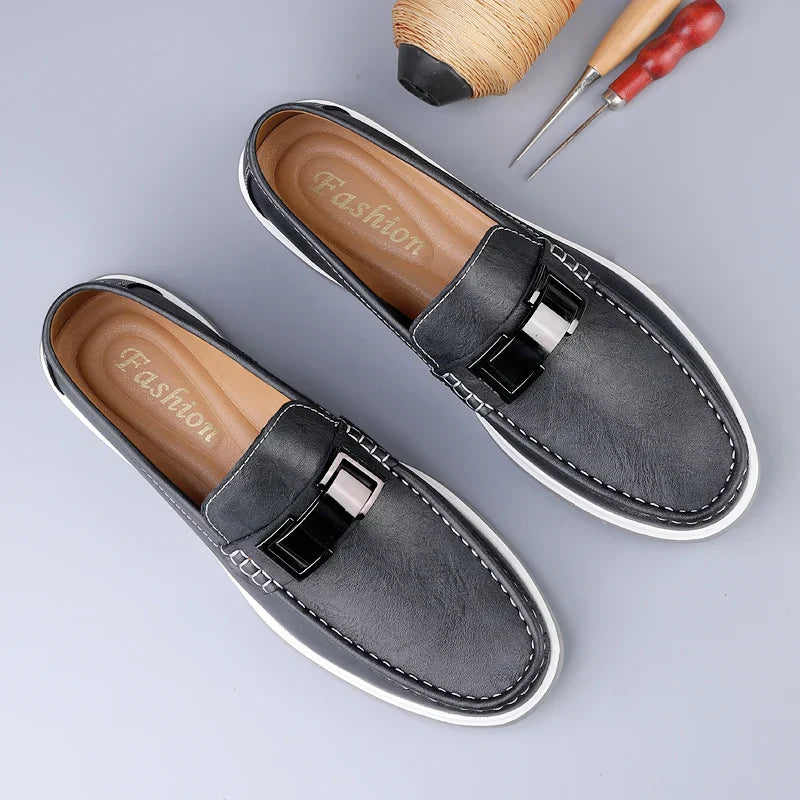 Mocassins en cuir véritable Ruco
