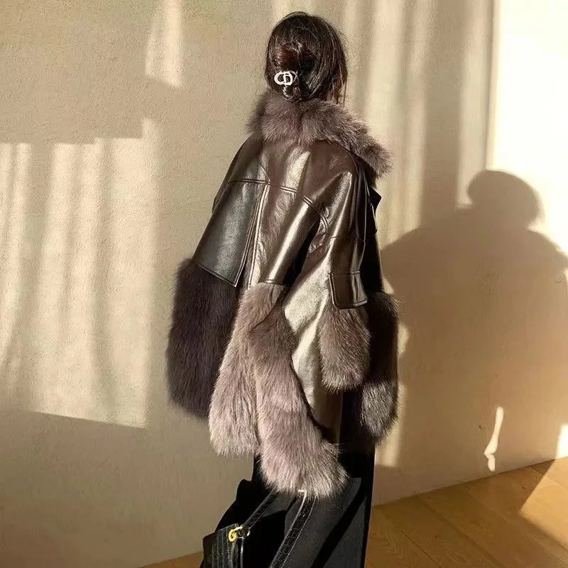 Manteau en Fourrure Rétro