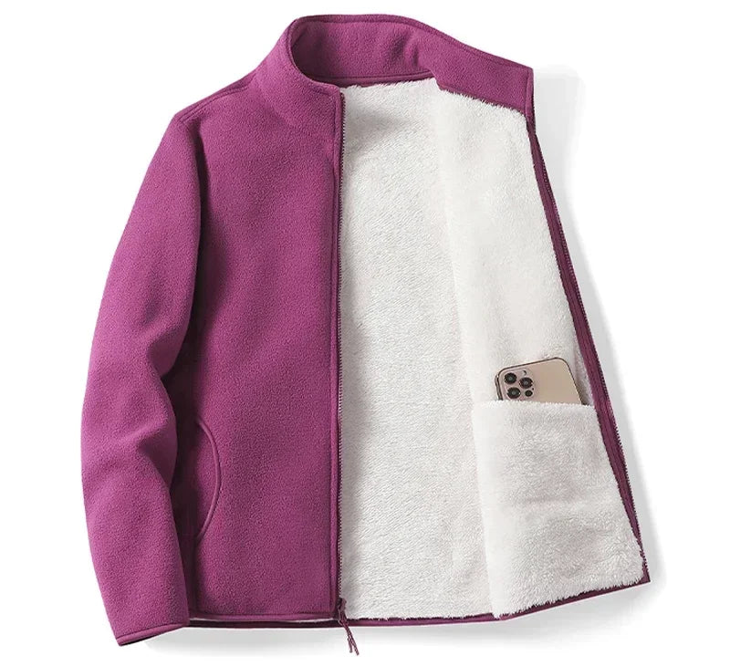 Élise – Veste en Fleece ColorBlock