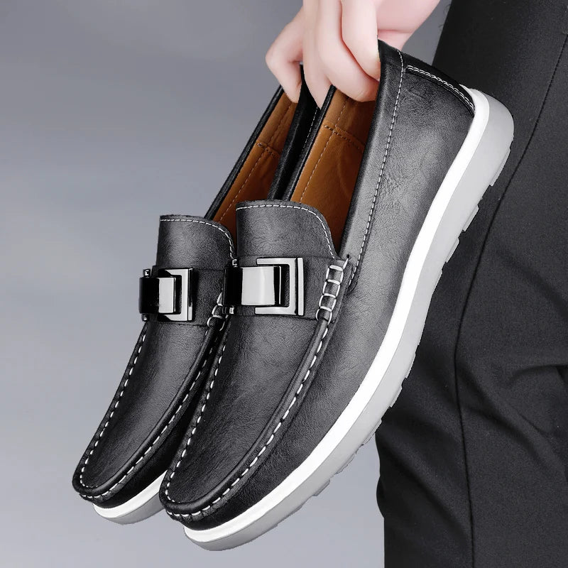 Mocassins en cuir véritable Ruco