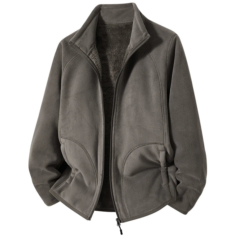 Camille – Veste en Polaire avec Col Montant