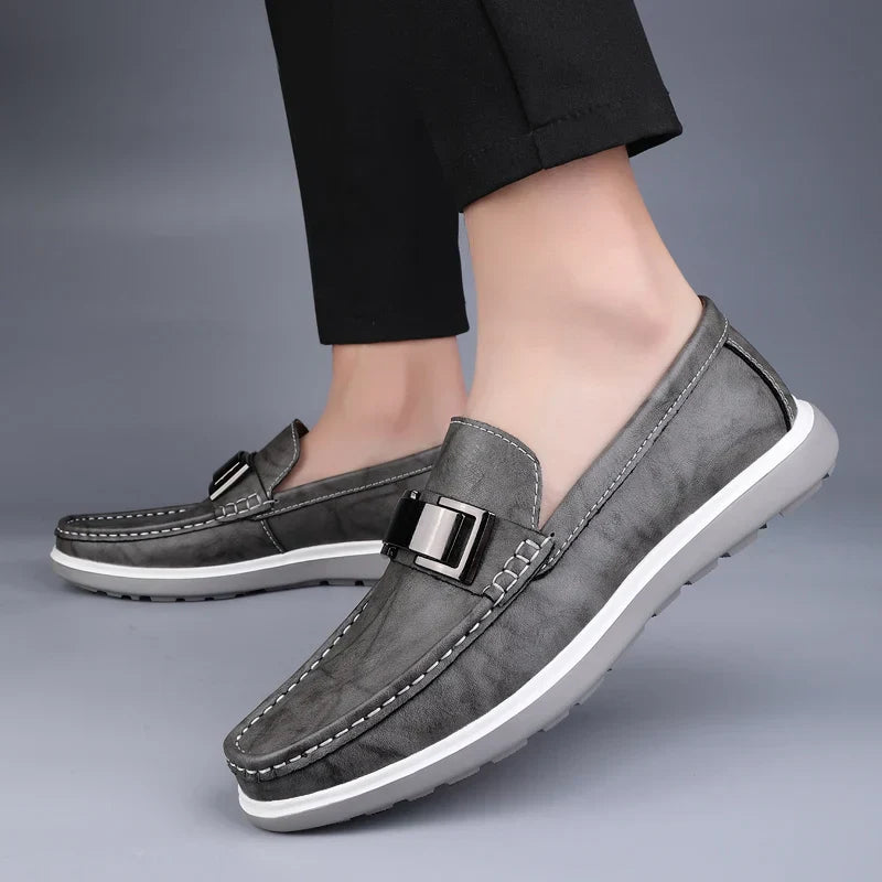 Mocassins en cuir véritable Ruco