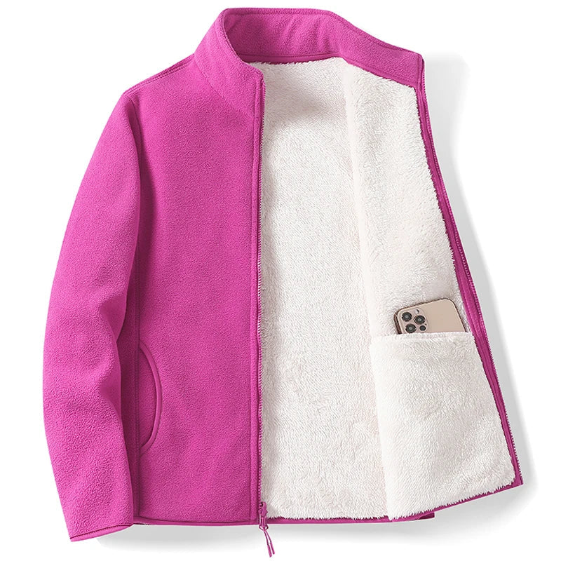 Élise – Veste en Fleece ColorBlock