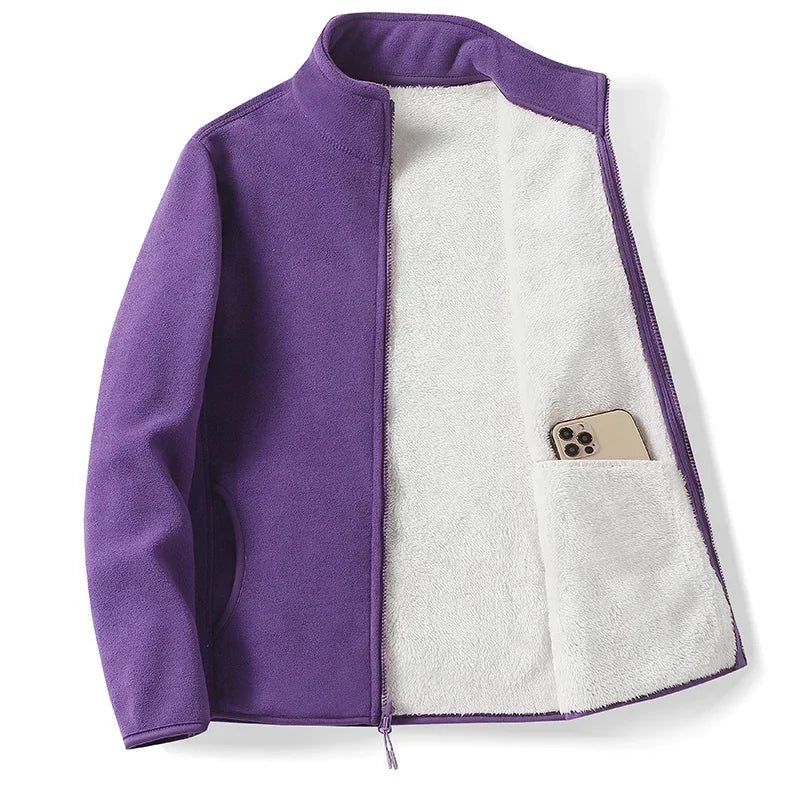 Élise – Veste en Fleece ColorBlock