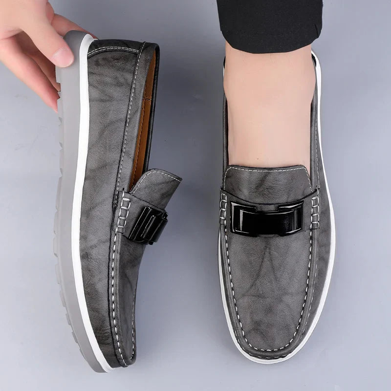 Mocassins en cuir véritable Ruco