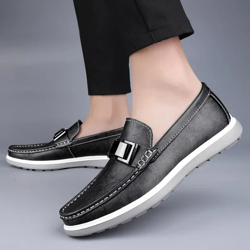 Mocassins en cuir véritable Ruco