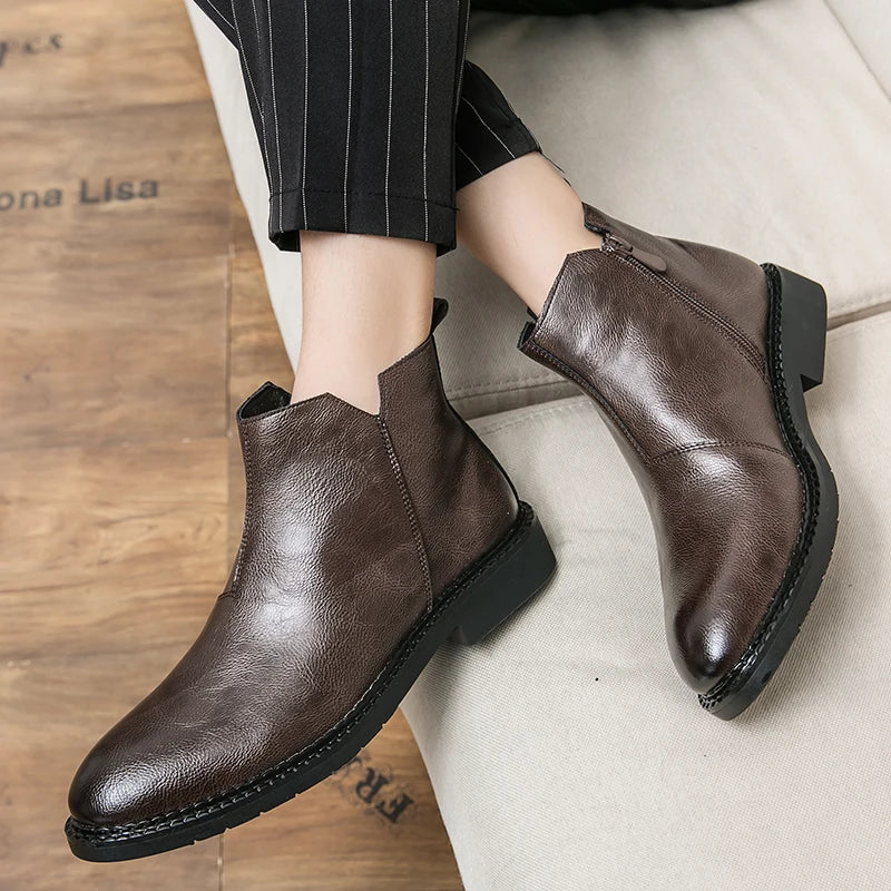 Bottes en Cuir Véritable Rufus