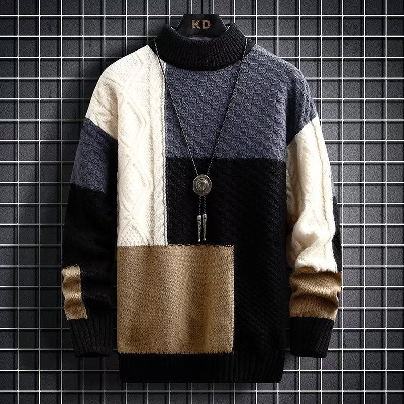 Pull en tricot épais doux pour homme