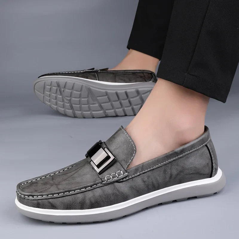 Mocassins en cuir véritable Ruco