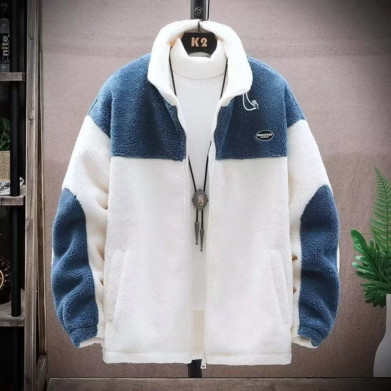 Camille – Veste zippée en polaire bicolore
