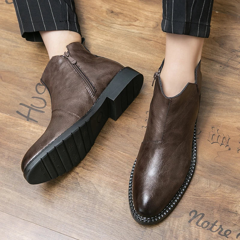 Bottes en Cuir Véritable Rufus