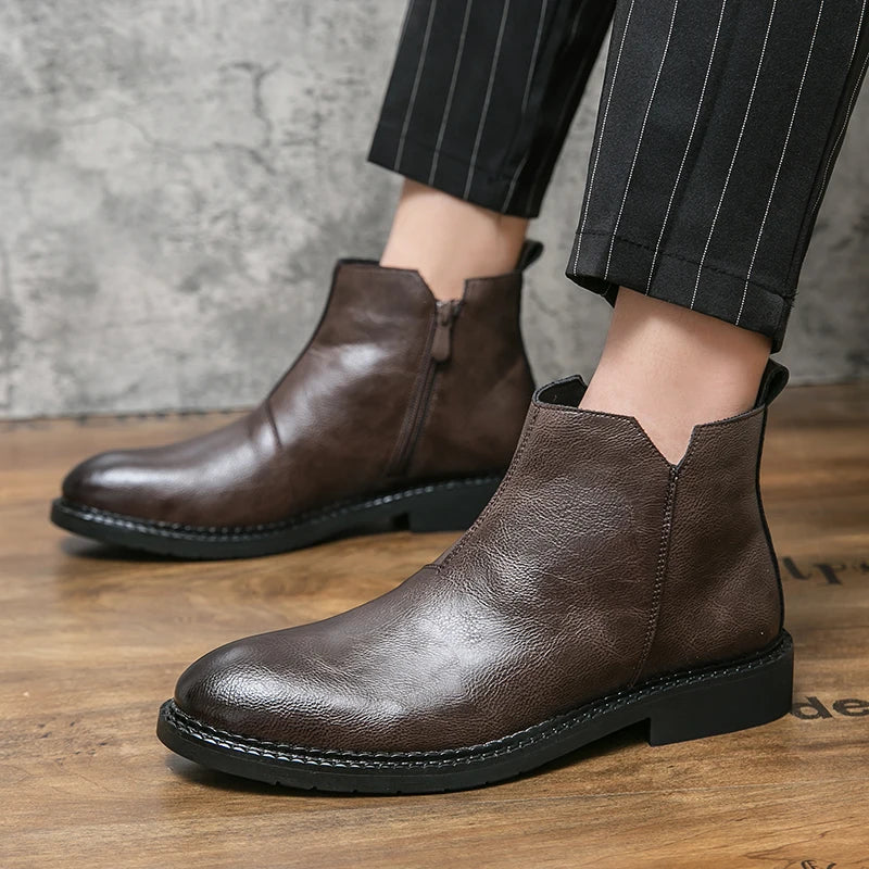 Bottes en Cuir Véritable Rufus