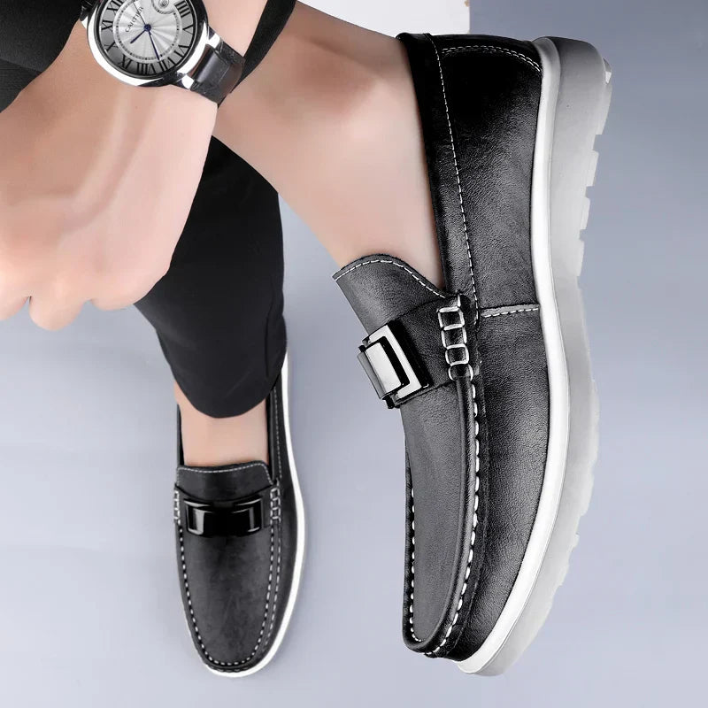 Mocassins en cuir véritable Ruco