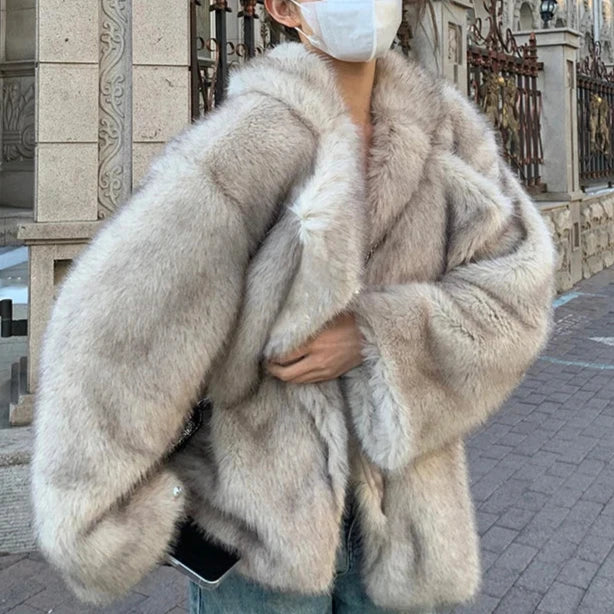 Manteau en Fourrure de Luxe