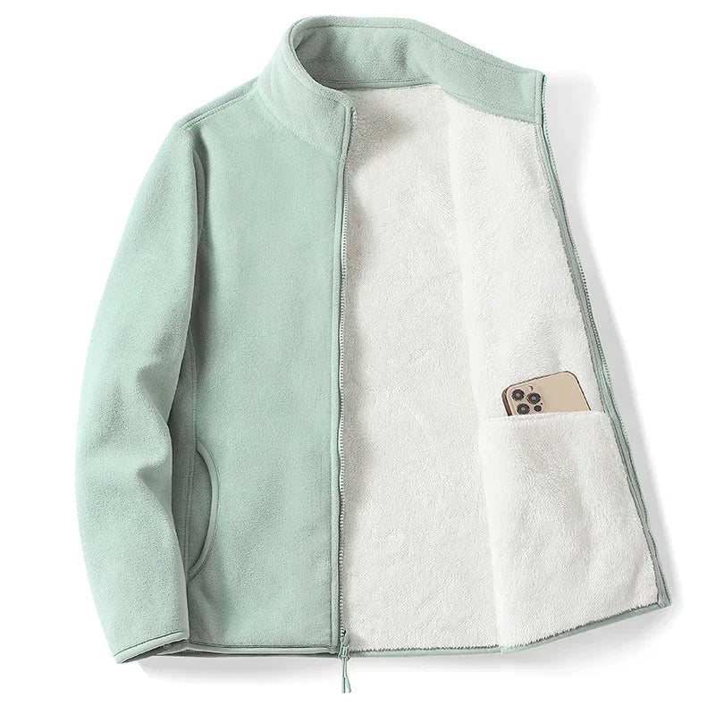 Élise – Veste en Fleece ColorBlock