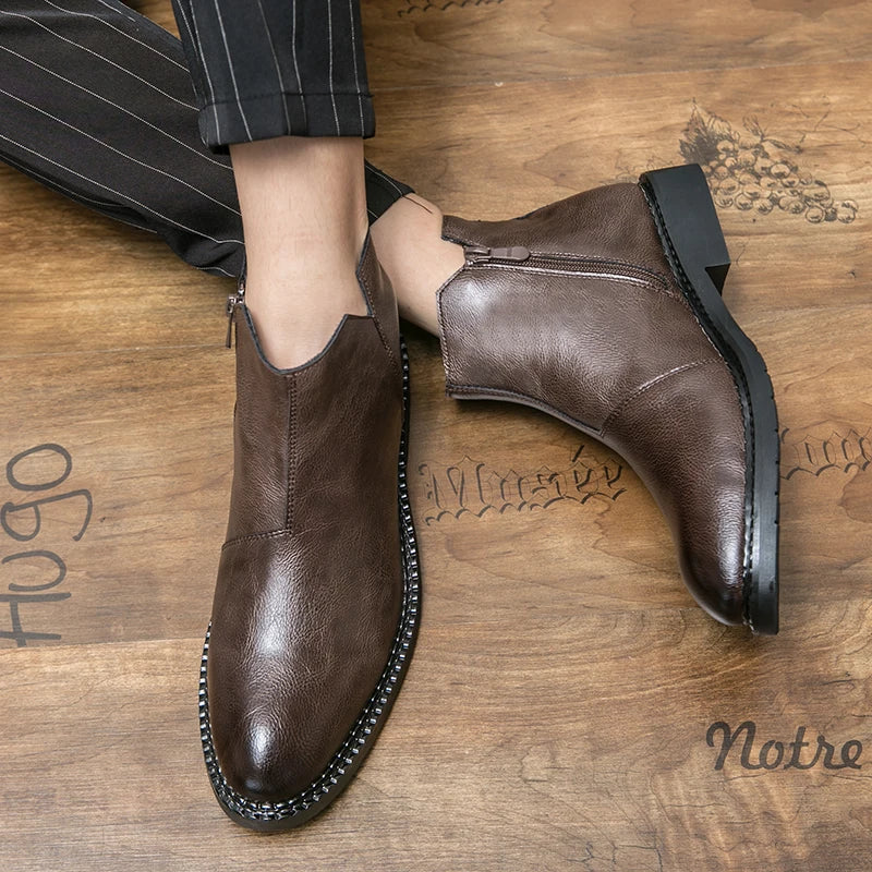 Bottes en Cuir Véritable Rufus