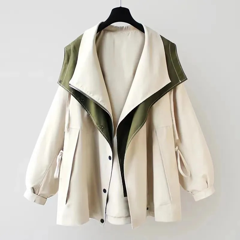 VESTE MULTICOUCHE AVEC DÉTAILS CONTRASTANTS