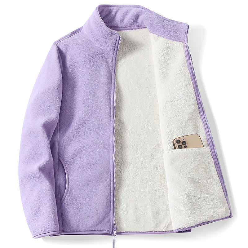 Élise – Veste en Fleece ColorBlock
