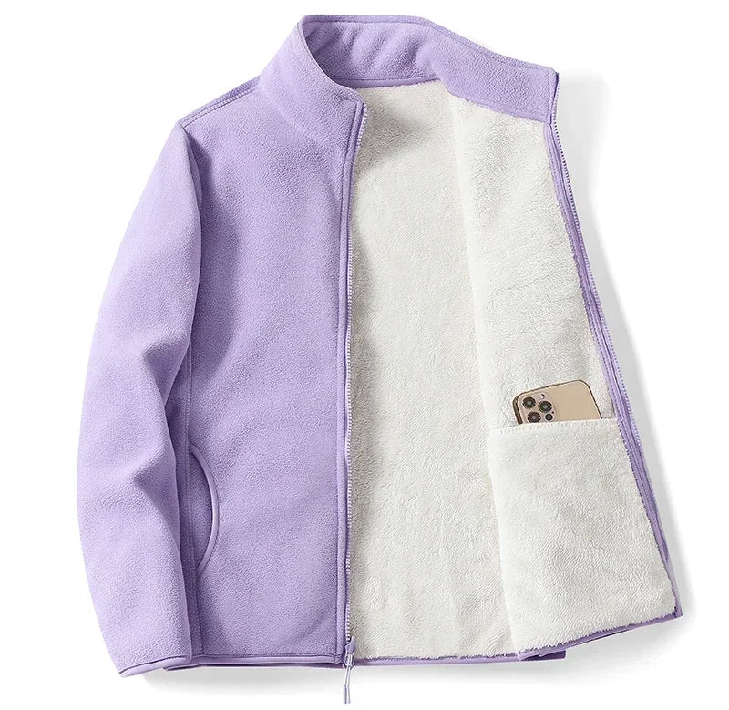 Élise – Veste en Fleece ColorBlock